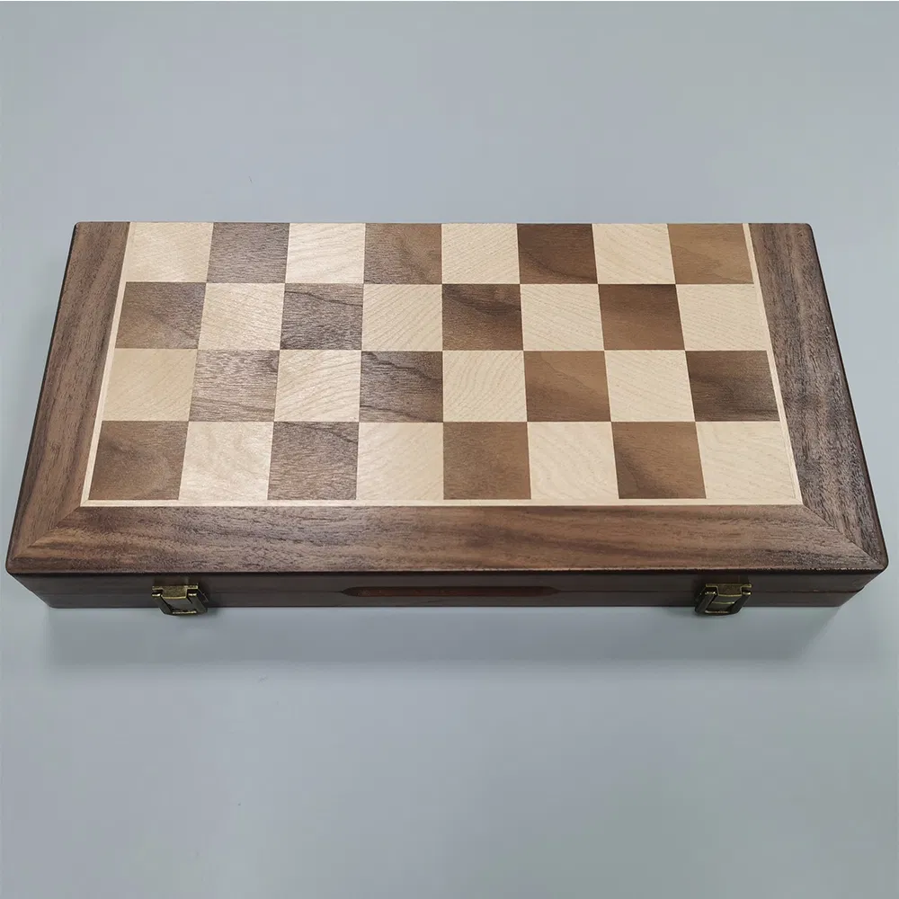 Classic Wooden Magnetic Chess Pieces with Elegant Design