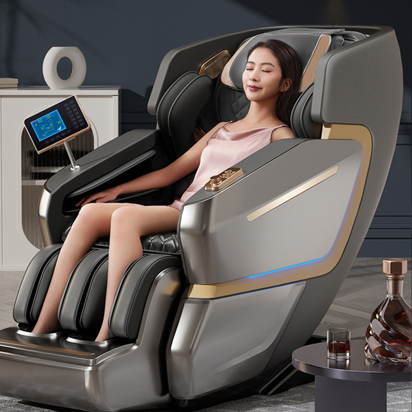 Beating Movement Zero Gravity PU Leather Chair Full Body Airbag Blood Circulation Massage Chair