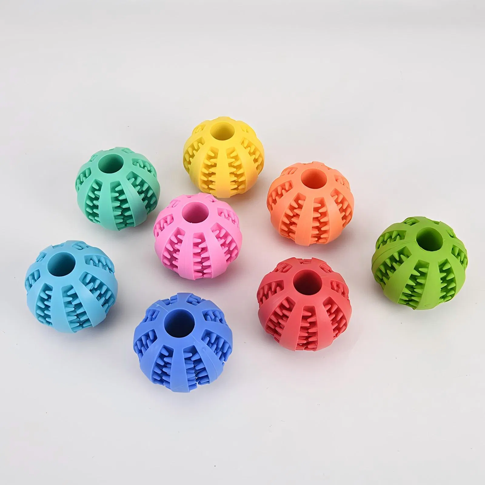 Custom Durable Silicone Dog Chew Toy Funny Interactive Treat Dispenser Silicone Balls Eco-Friendly Sustainable Pet Feeding Game