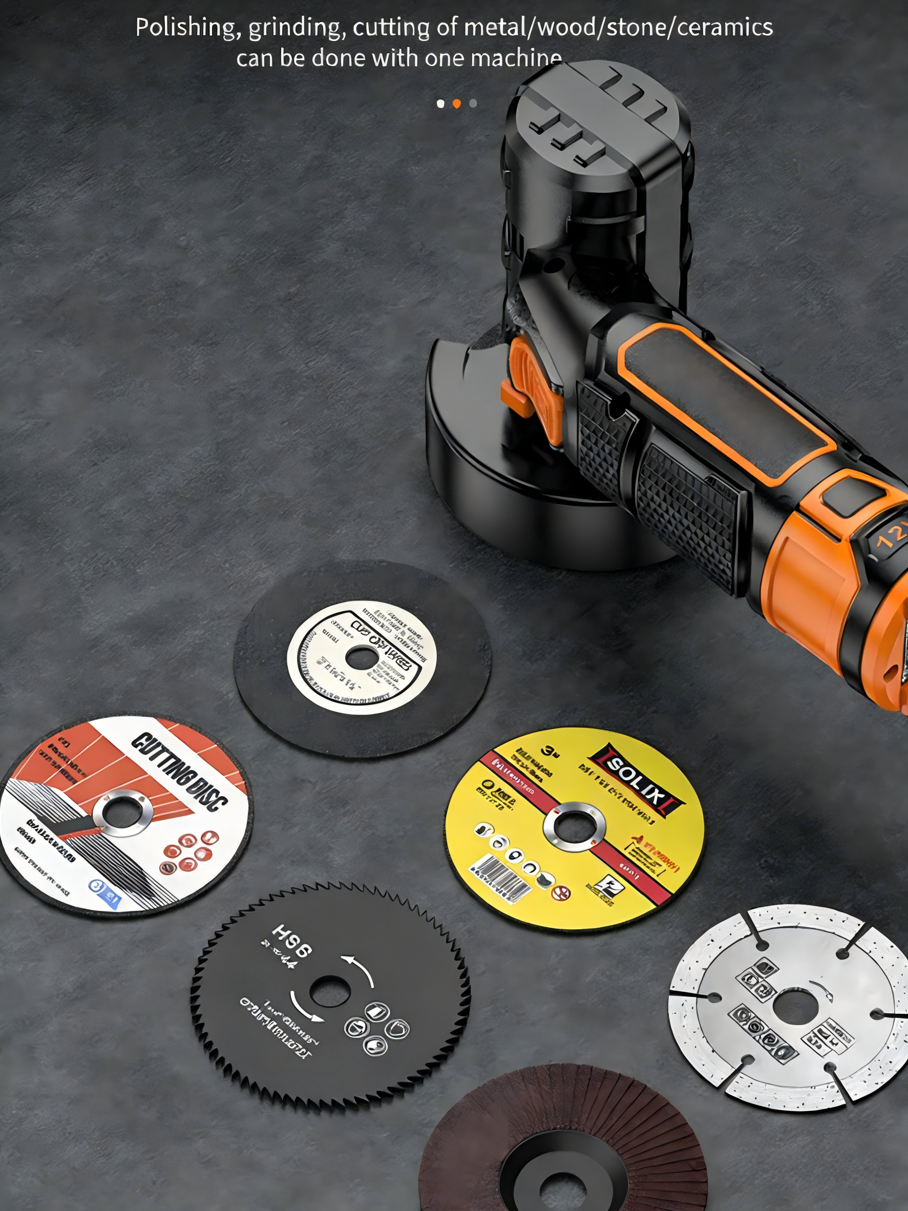 12V Rechargeable Lithium Battery Pipe Cutting Machine with Motor 1.5KW for Cutting Metal Tile Wood Portable Cordless