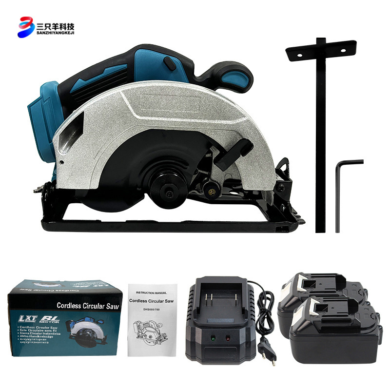 185mm Industrial Grade Hand-held Brushless Motor 21V Battery-Powered Steel Pipe &amp; Plastic Tube Cutter for Wood Saw