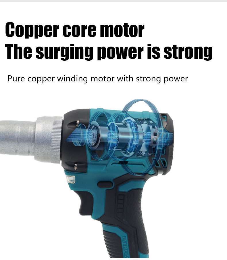 Platform Exclusive Sourcing 21V Cordless Electric Rivet Gun Automatic Pop Riveting Tool (Compatible with Makita Battery)
