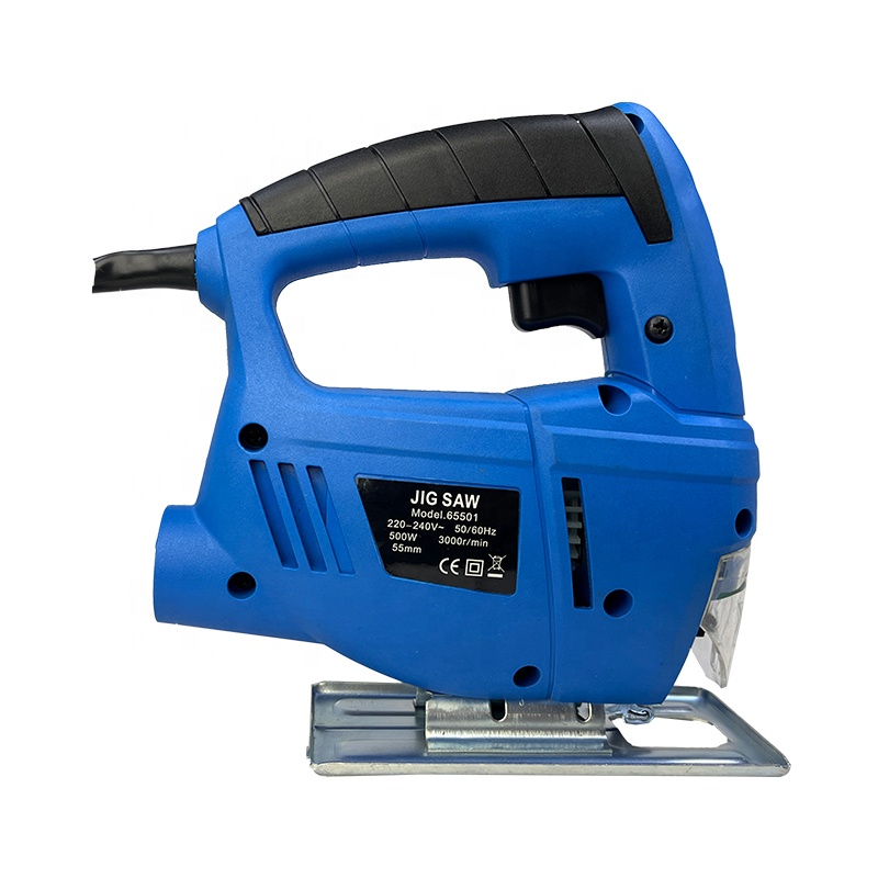 KQ-65501 Electric Jig Saw 55mm Metal &amp; Wood Cutting Machine 500W Brushed Motor Handle Jig Saw Portable DIY Cutting Power Tool