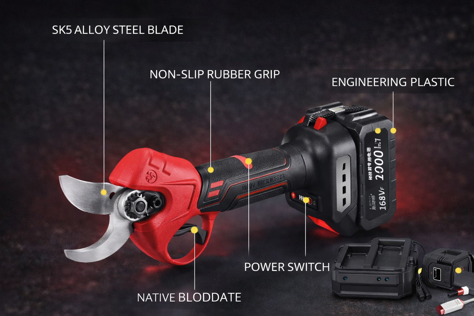 Lithium Battery Power Cordless Portable Stainless Steel Tube Cutter Copper Tubing Cutter