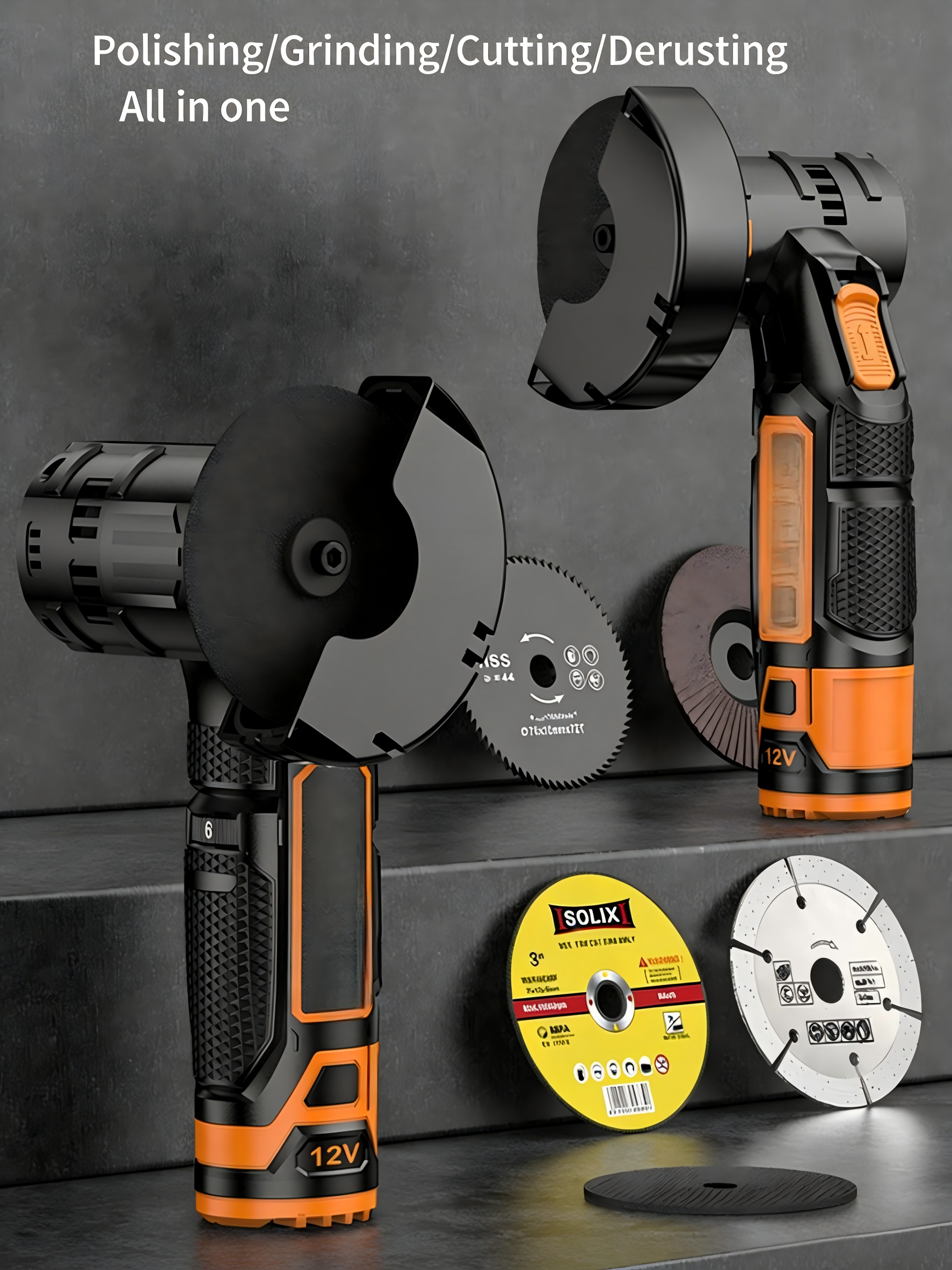 12V Rechargeable Lithium Battery Pipe Cutting Machine with Motor 1.5KW for Cutting Metal Tile Wood Portable Cordless
