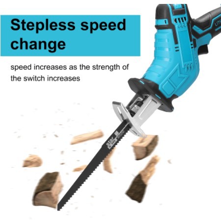 Small Lithium-Ion Reciprocating Saw Multi-Functional Electric Saber Saw Plug-In Reciprocating Cutting Machine for Woodworking
