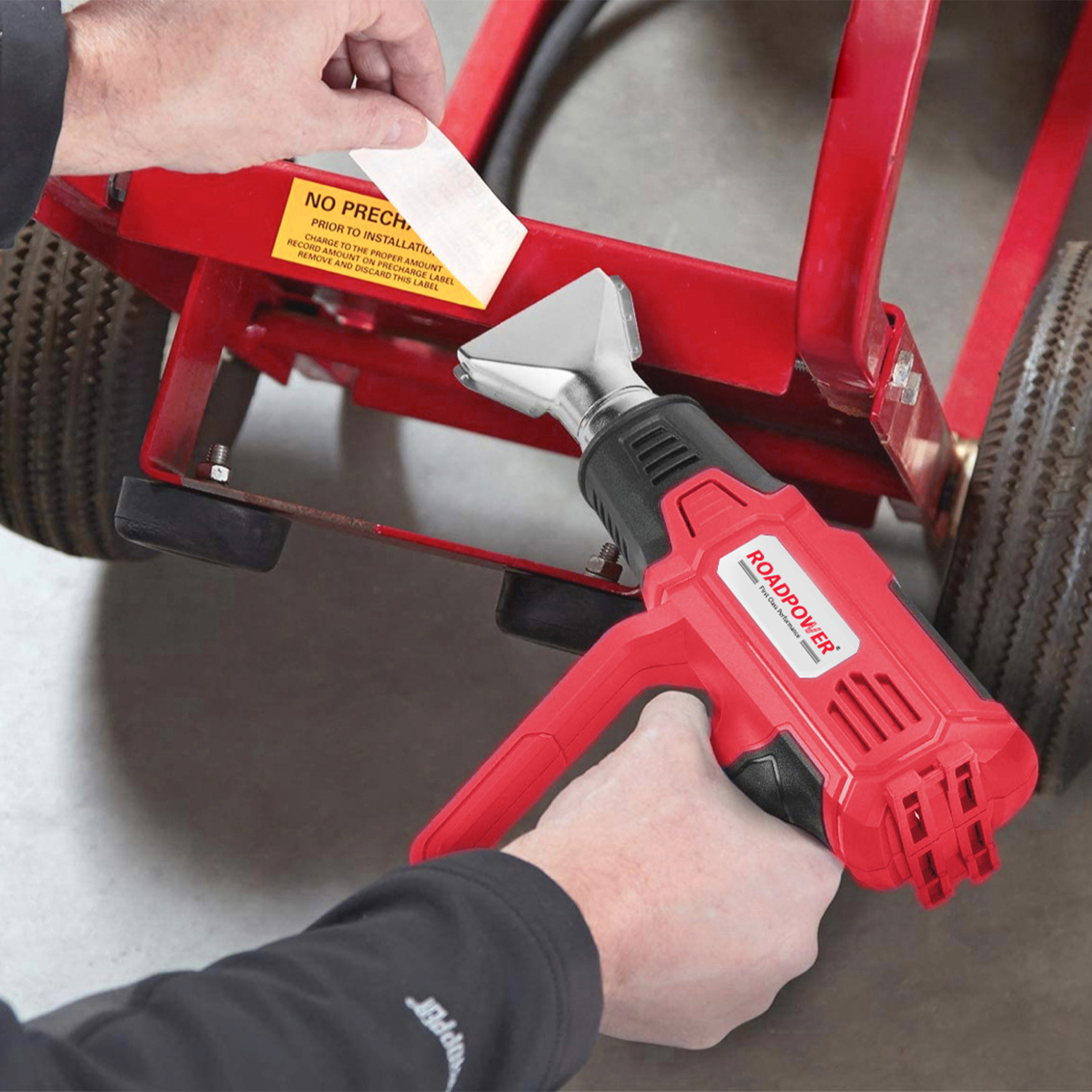 Roadpower Electric Heat Gun with Adjustable Temp and Compact Design for Car Repair Thawing