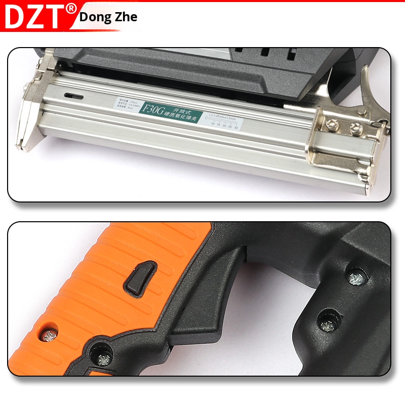 Lithium Battery Electric Industrial Grade Brush Motor Nail Gun F30 2.0Ah Low Noise Automatic Water Woodworking Nail Gun