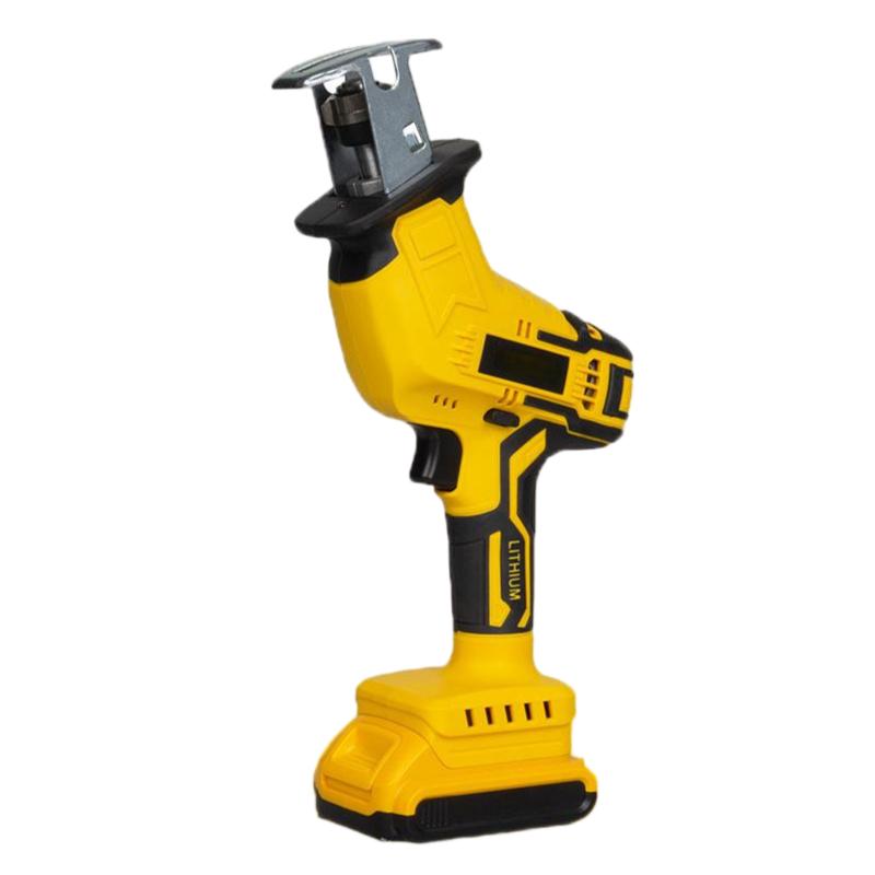 Cross-Border Foreign Trade Rechargeable Lithium Battery Mini Chainsaw Saber Saw Reciprocating Saw Wood Saw 21V 19mm Blade DIY