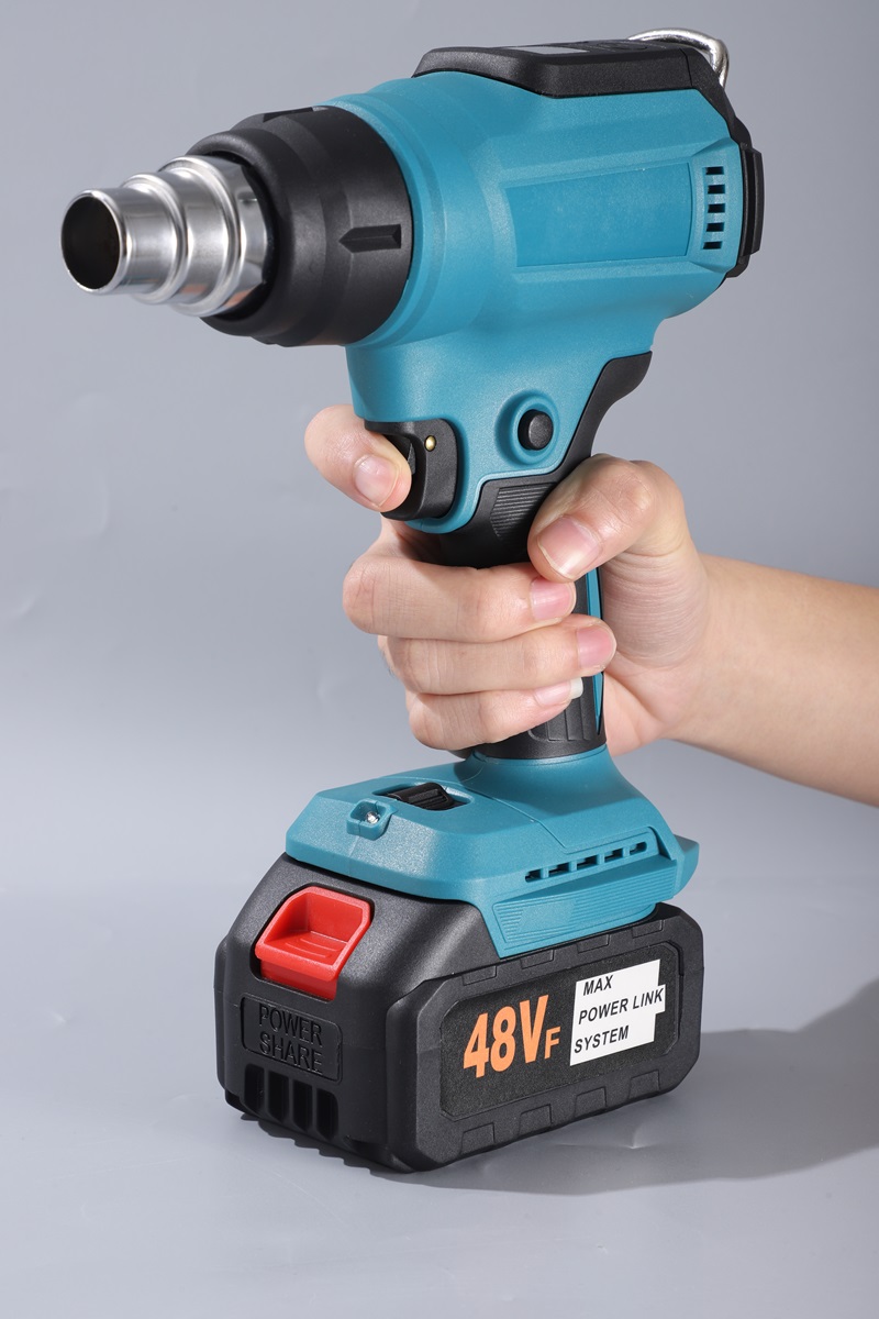 Home Battery Power Temperature Adjustable Hot Air Blow Gun Home Industrial Electric Heat Gun