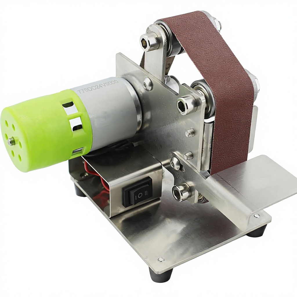 Mini Belt Sander Electric 7 Variable Speed 10 Sanding Belts Fine/Extra Fine Grit 240V Polishing Wood Acrylic Metal