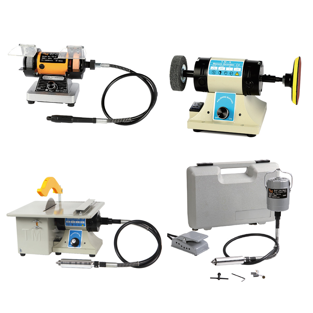 Wholesale Factory Price 200W Jewellers Polisher Motor Bench Grinder With Splash Guard