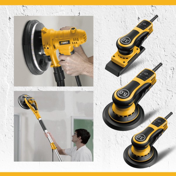 Brushless Dry Grinder Electric Sander Wall Putty Stone Metal Automotive Paint Sander 5m Cord 220V