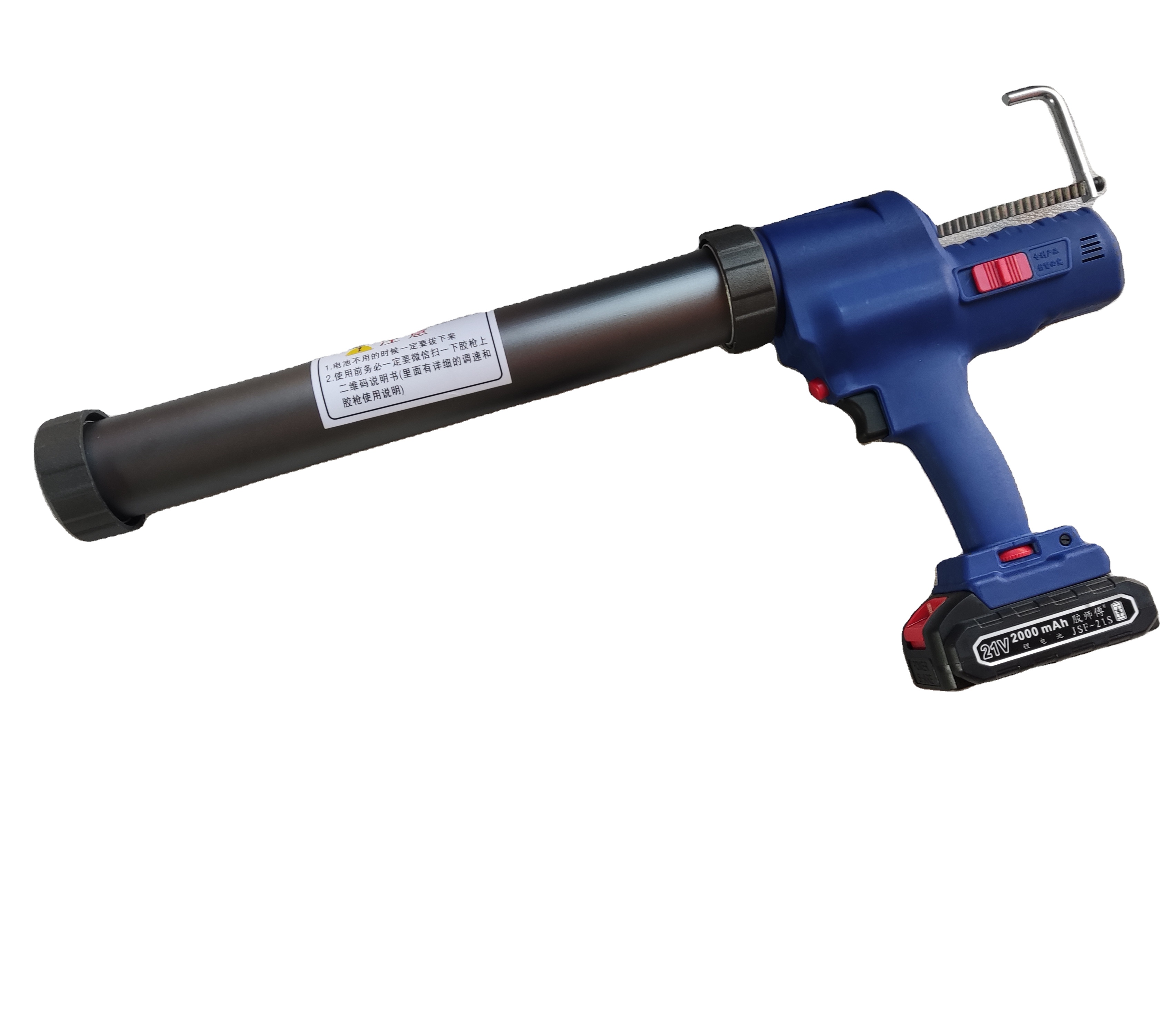 21V Battery Industrial Grade 300ml/600ml Electric Caulk Gun with 2pcs Lithium Batteries Cartridge and Sausage Sealant for Cars