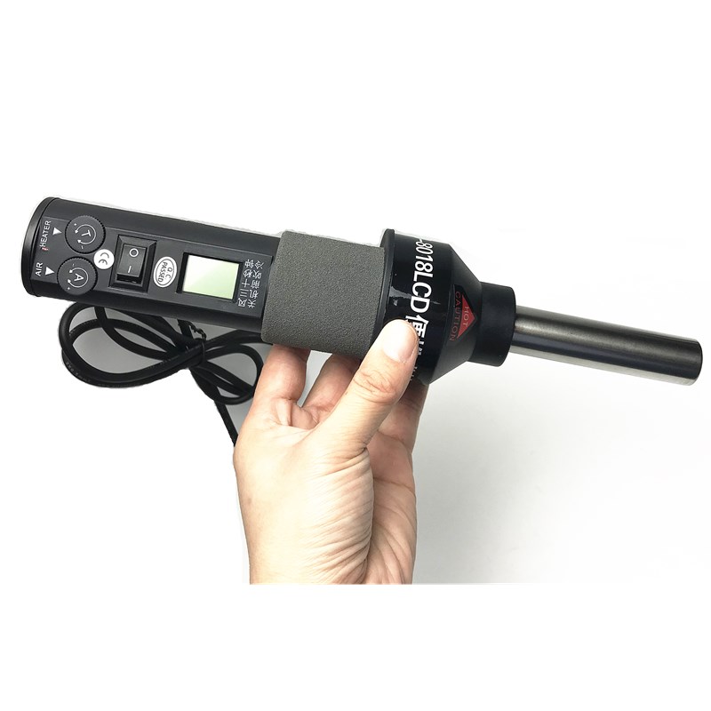 Promotion 450W Hot air Gun Digital Display Electric Hot air Gun Temperature Control Welding Table to Send 9 air Nozzles