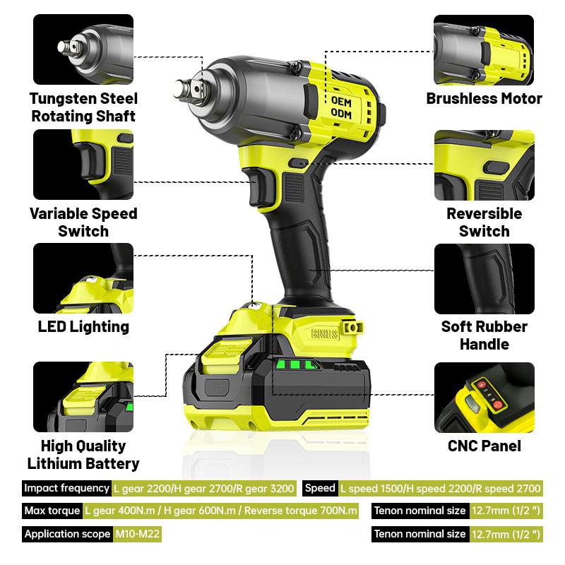 Lanceforce China Direct Portable Industrial Brushless Motor Rivet Gun DIY 18V Battery-Powered 3-Year Warranty Professional Power