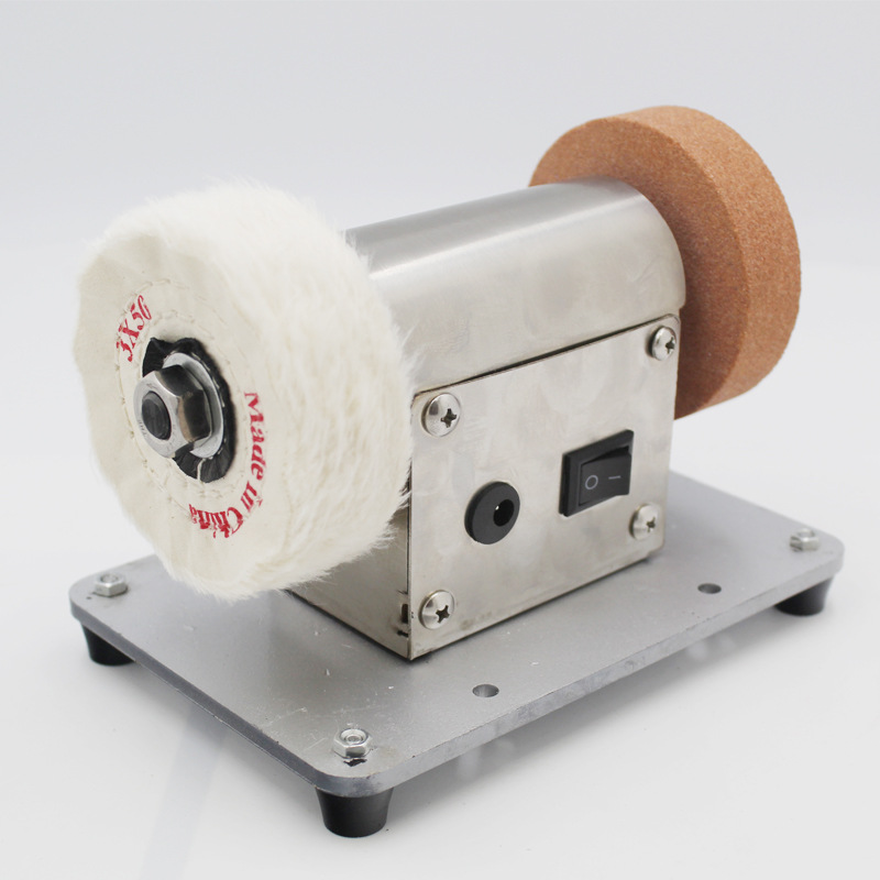 Multifunctional Bench Grinder AC/DC Powered Speed Regulating Polishing Machine for Jade Engraving