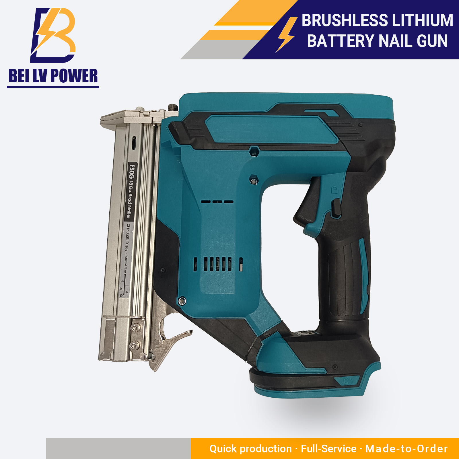 Portable Rechargeable Lithium Battery Nail Gun Industrial DIY Woodworking Electric Nail Gun