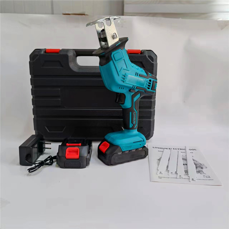 M 21V Portable Electric Saber Saw Multifunctional Small Woodworking Reciprocating Saw Lithium Battery Industrial for Foreign