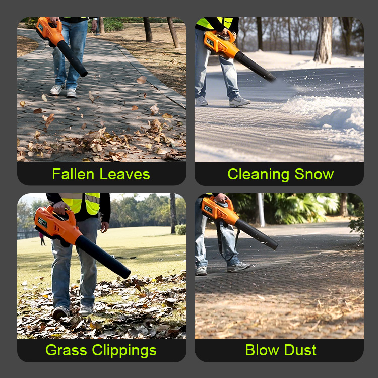New Design Cordless Leaf Blower Wireless 40V Powered Battery Leaf Air Blower For Leaf And Snow