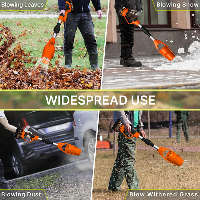 Industrial Grade Violent Fan Garden Leaf Blower Foldable Lithium Battery Wireless High-Power Snow Dust Blower Plastic L15