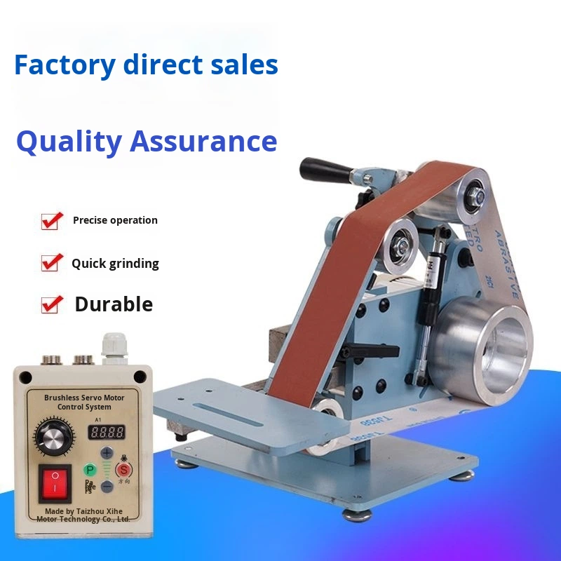 Vertical Horizontal Dual-use Belt Sander Grinder Polisher Knife Sharpener Multi-functional Stepless Speed Adjustment Deburring