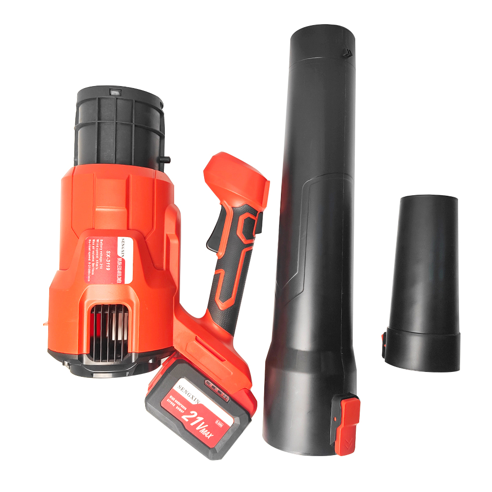 Cordless Electric Leaf Blower 21V 6.0Ah Lithium Battery-Powered High-Speed Brushless Air Blower For Garden&amp;Company With Charger