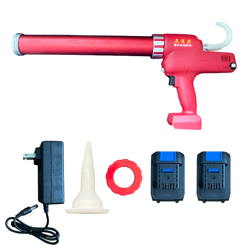 Professional 20V Cordless Electric Caulking Gun Industrial Grade with 2 Batteries 1 Charger 1-Year Warranty