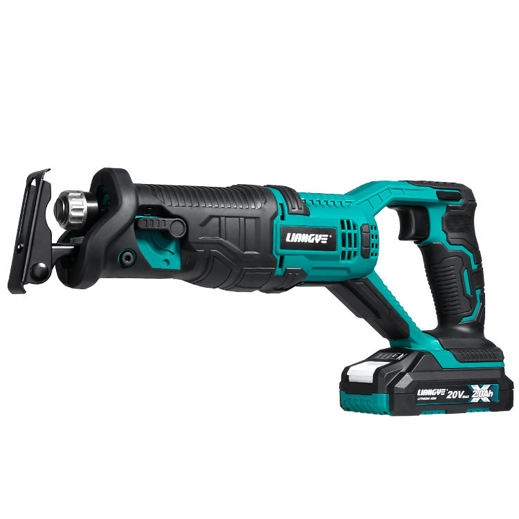 Liangye Power Tools LCR777-1 Lithium Battery Saber Saw 18V Li-ion Cordless Reciprocating Saw for Wood Plastic and Metal
