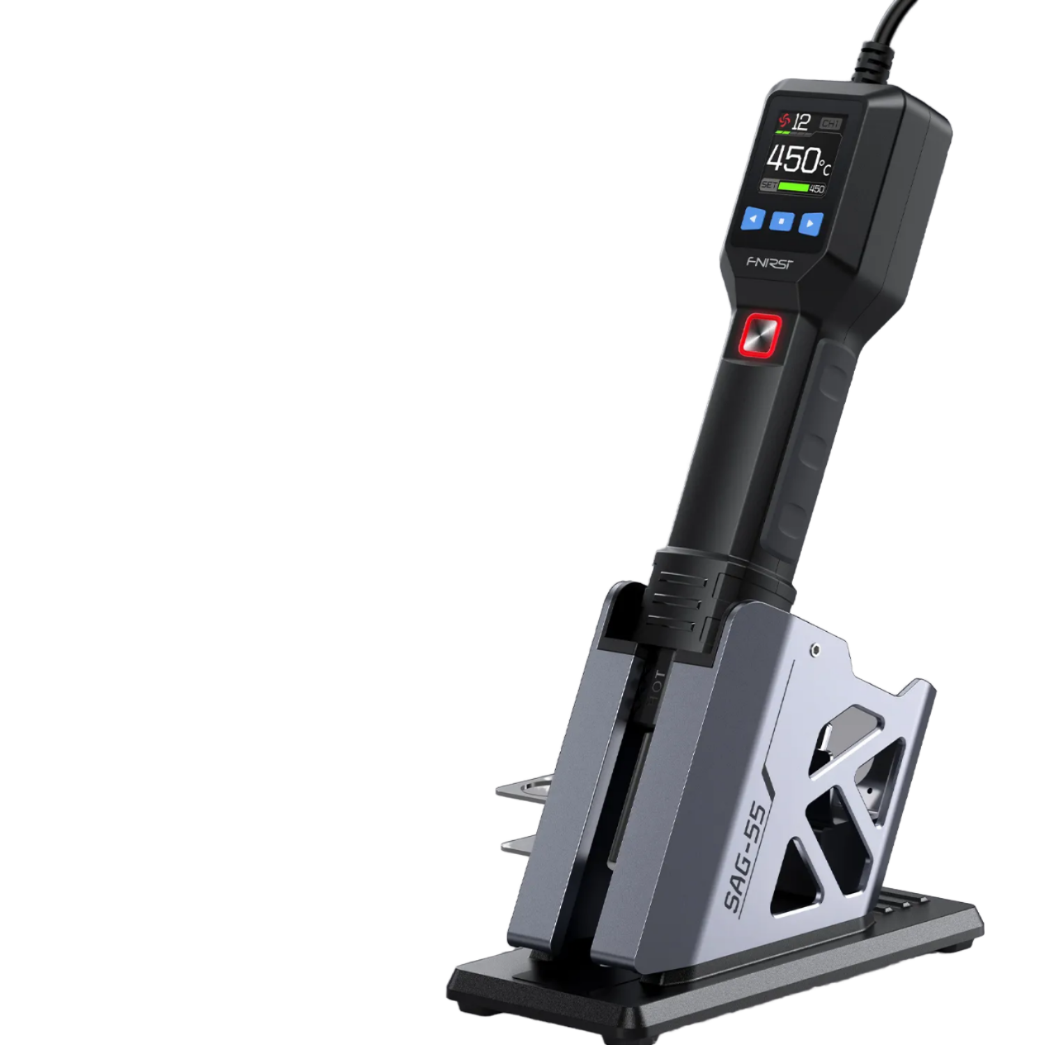 FNIRSI SAG-55 High Equipment Intelligent Hot Air Gun 550W Power Brushless Fan Hot Air Gun