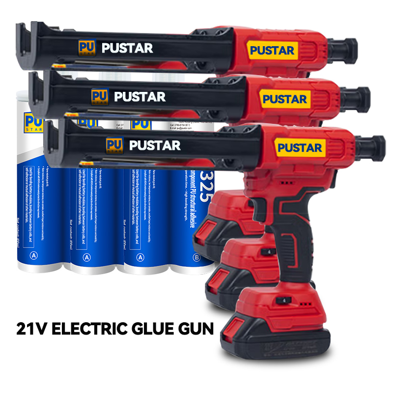 Two-component Cordless Caulking Gun Dual Battery Glue Gun Adhesives Dispenser for Epoxy Resin