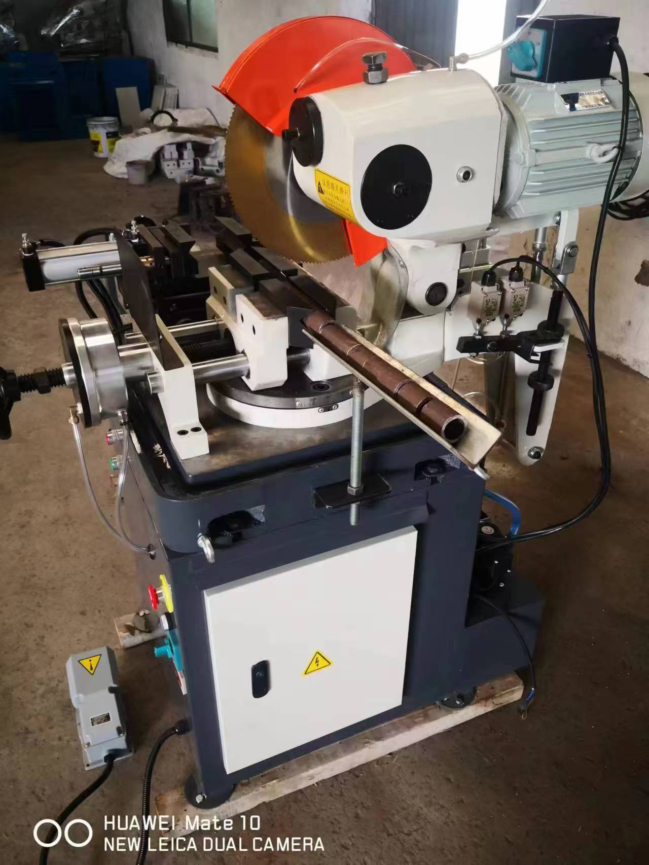 High Precision Cutting Without Burrs Automatic Pneumatic Pipe Cutting Machine Stainless Steel Carbon Tube Cutter