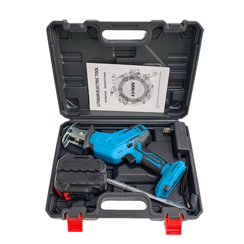 M 21V Portable Electric Saber Saw Multifunctional Small Woodworking Reciprocating Saw Lithium Battery Industrial for Foreign