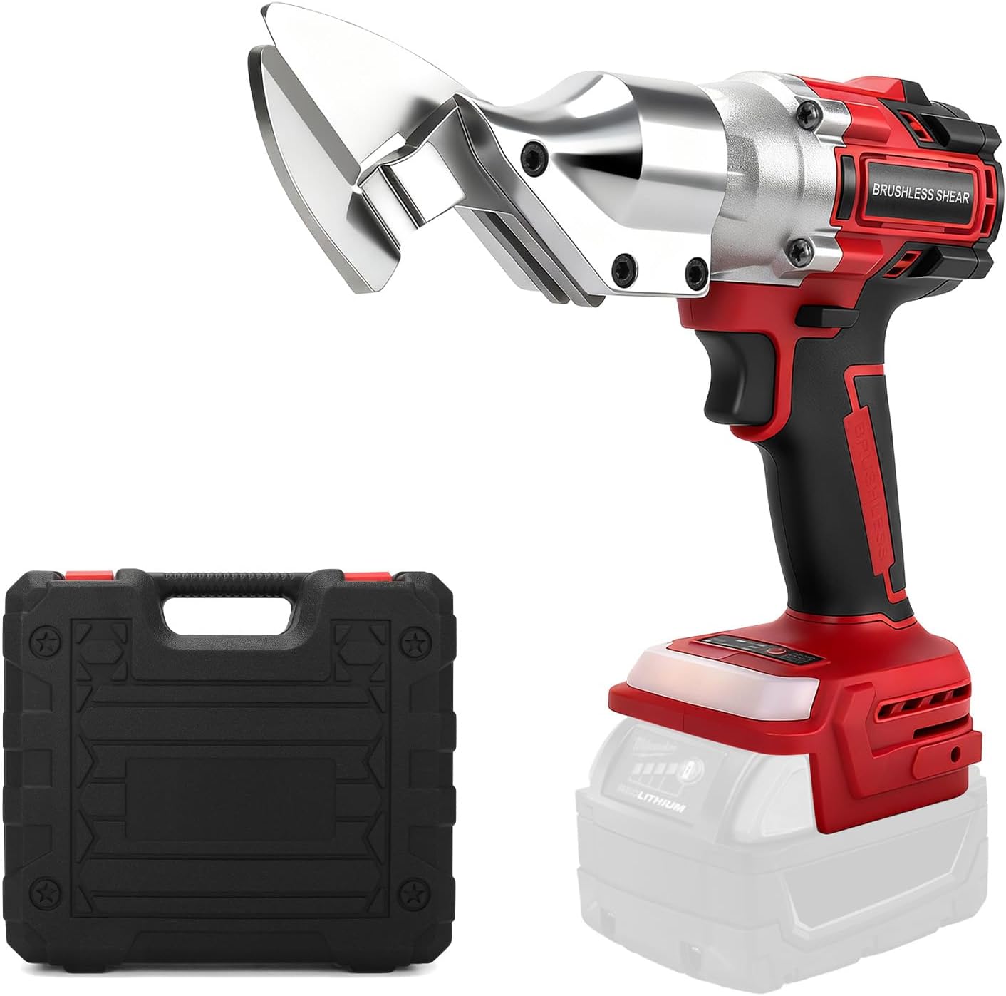 Brushless Cordless 20V Lithium Battery Industrial Grade Stainless Steel Ribbon Cutting Scissors