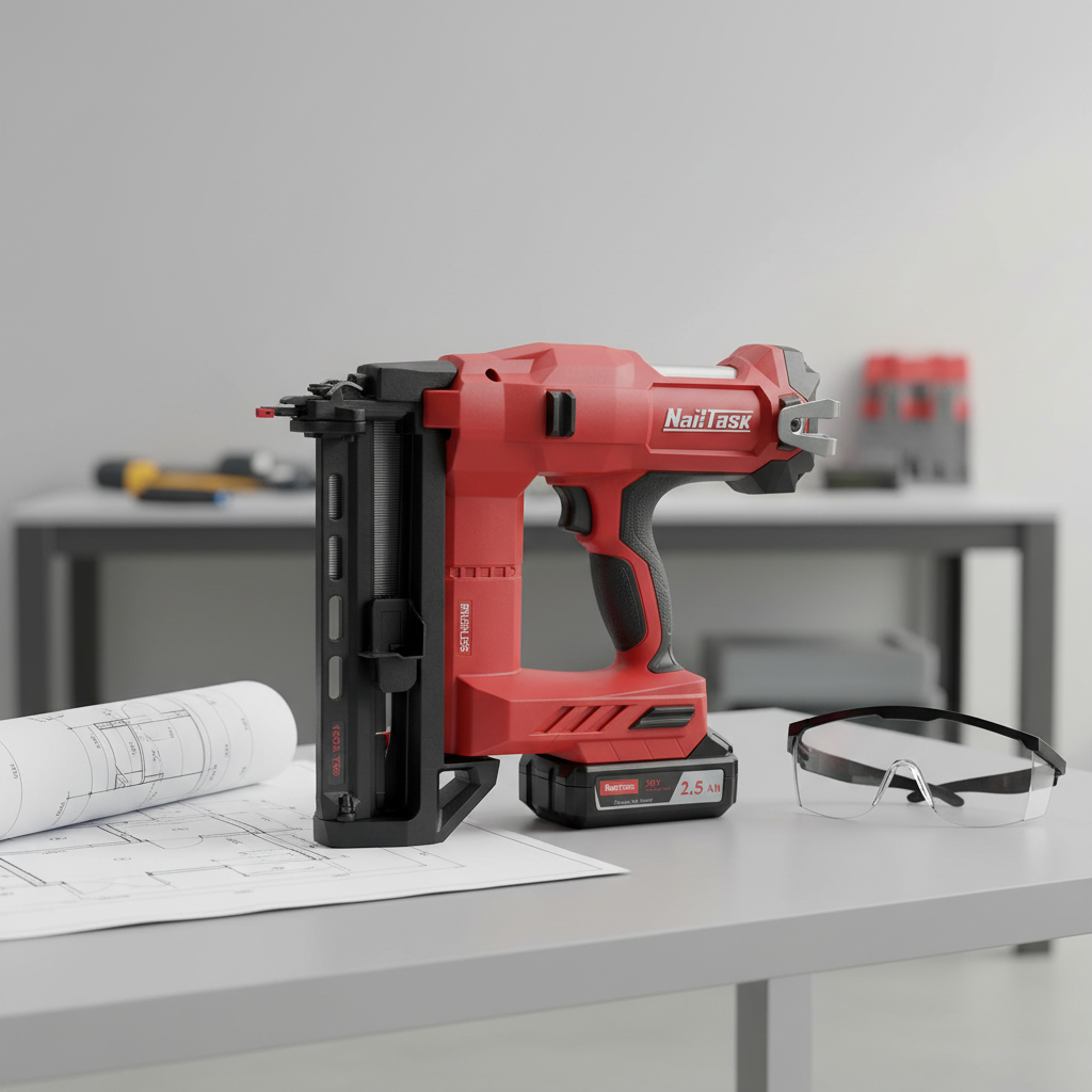 Official Flagship T50 Lithium Straight Electric Nail Gun for Woodworking Electric Brad Nail Gun for Decoration Nailing