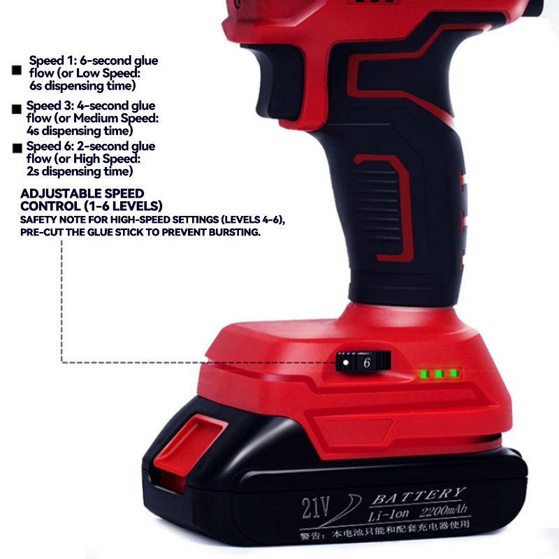 Two-component Cordless Caulking Gun Dual Battery Glue Gun Adhesives Dispenser for Epoxy Resin