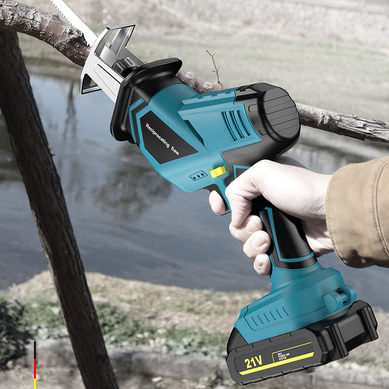 High Power Cordless Sabre Saw Lithium Battery Electric Reciprocating Saw Portable Cutting Tools Garden Branch Pruning Saws