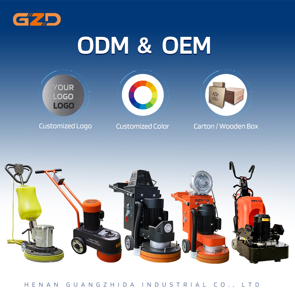 GZD 350mm 400mm Heavy Duty Electric Grinder 110V 220V 380V Concrete Grinding Machine for Polishing and Coating Removal