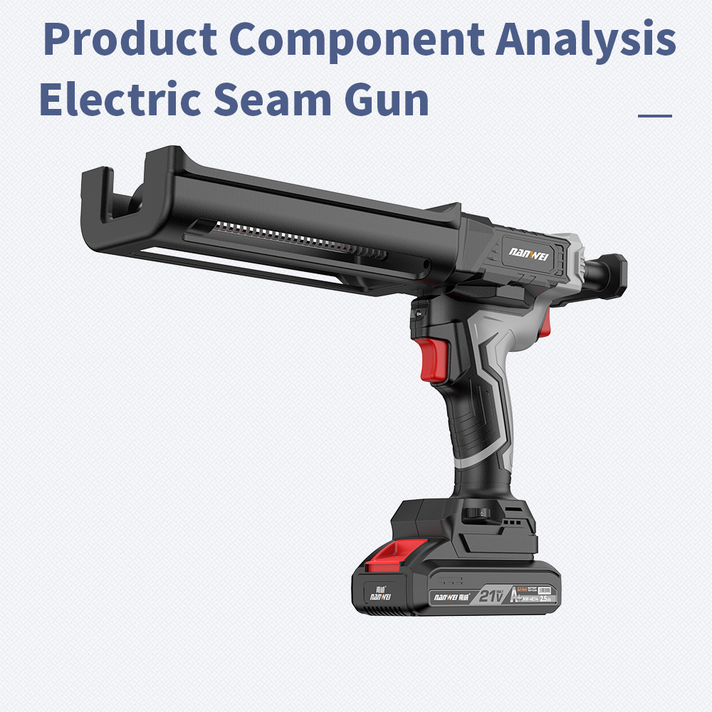 NANWEI Electric Cordless Power Caulking Gun Double Cartridge Adhesive Epoxy Dual Component Automatic for Efficient Caulking