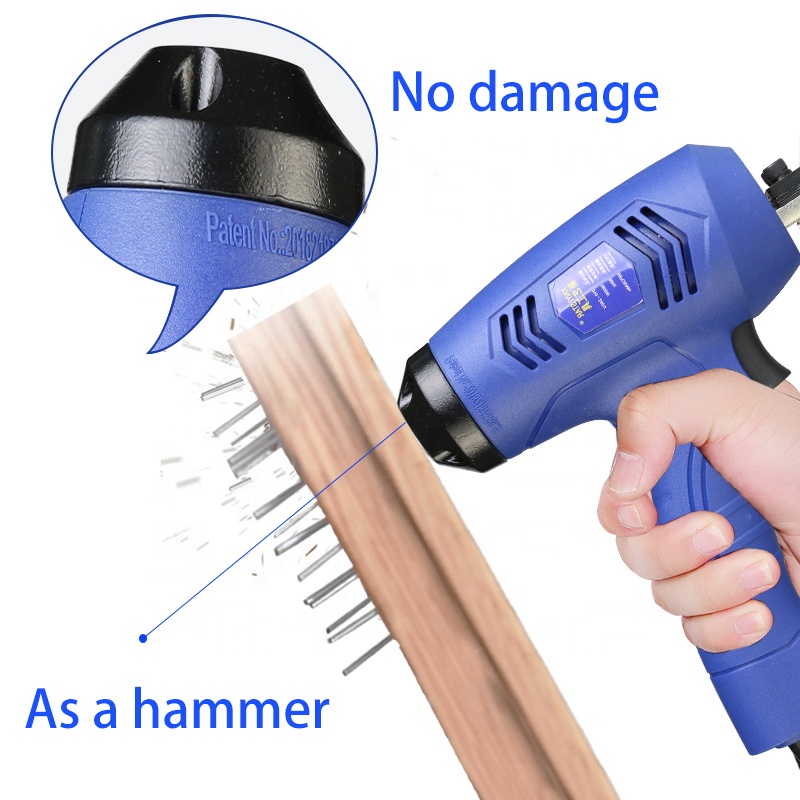 XINYI 7116F AC Electric Framing Nail Gun Aluminum Alloy &amp; Iron DIY Stapler Gun 220V 167pcs Capacity 3-Year Warranty