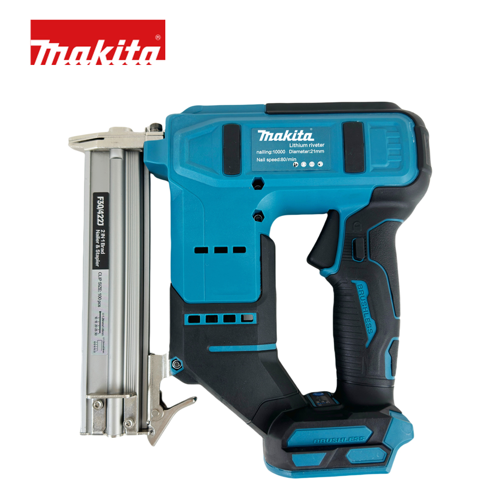 Professional Makita 15-35mm Electric Furniture Carpentry Tacker Stapler Woodworking Electric Makita Brushless Nail Gun