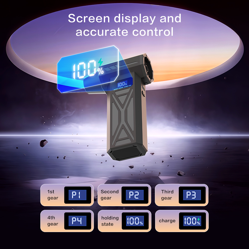 Turbo Jet Fan Air Duster 105000RPM Electric Air Blower Mini Jet Turbo Compressed Air Rechargeable Turbo Jet Fan