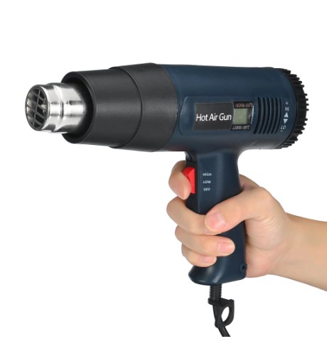 2000W Industrial Grade DIY Hot Air Blower Multifunctional Electric Stepless Temperature Regulating Pure Copper Motor Hot Air Gun