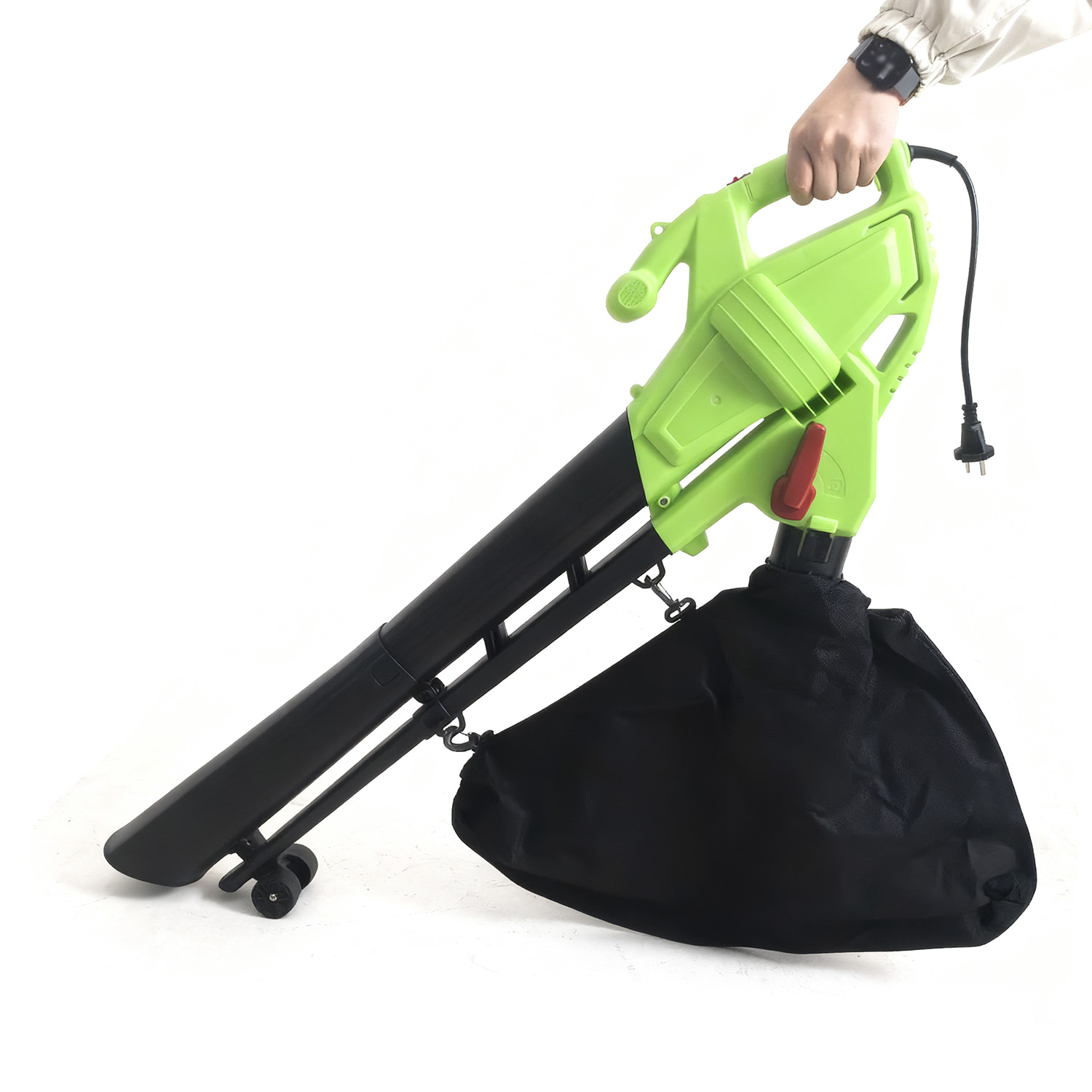 VERTAK 2600W 3-in-1 Corded Electric Backpacker Leaf Blower Vacuum Cleaner &amp; Mulcher with 40L Dust Bag for Garden Cleanup