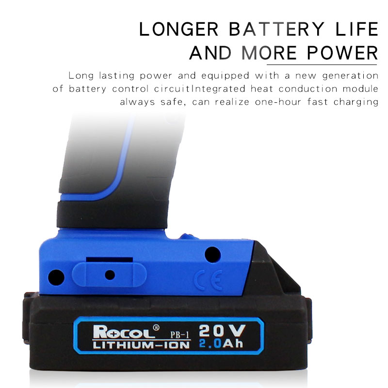 Electric Rivet Gun 2.4 3.2 4 4.8 6.4mm 3/32 1/8 5/32 3/16 1/4inch Cordless Brushless Lithium Blind Rivet Tool RL-T1 Riveter