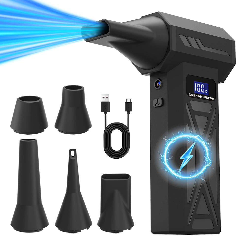 Turbo Jet Fan Air Duster 105000RPM Electric Air Blower Mini Jet Turbo Compressed Air Rechargeable Turbo Jet Fan