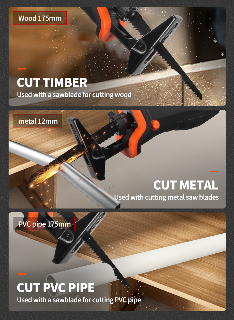 KAFUWELL PA4510H Power Tools Lithium Battery Saber Saw 20v Li-ion Cordless Reciprocating Saw for Wood Plastic and Metal