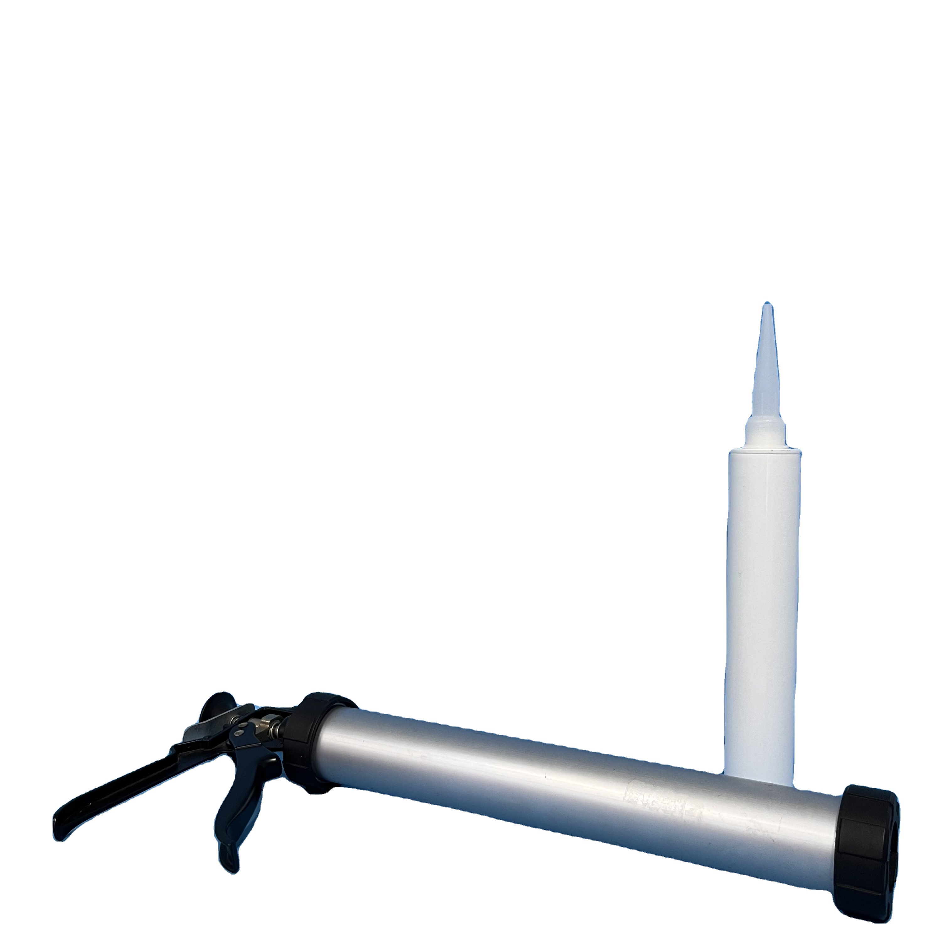 9" for 300ml Sausage Pack Aluminum Barrel Sealant Pneumatic Silicone Caulking Gun