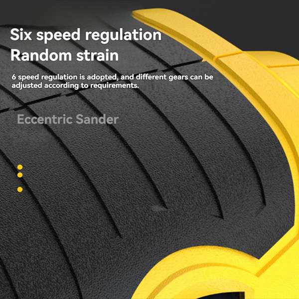 5-Inch Random Orbital Sander 12000RPM Electric Orbital Sander with 6 Various Speeds