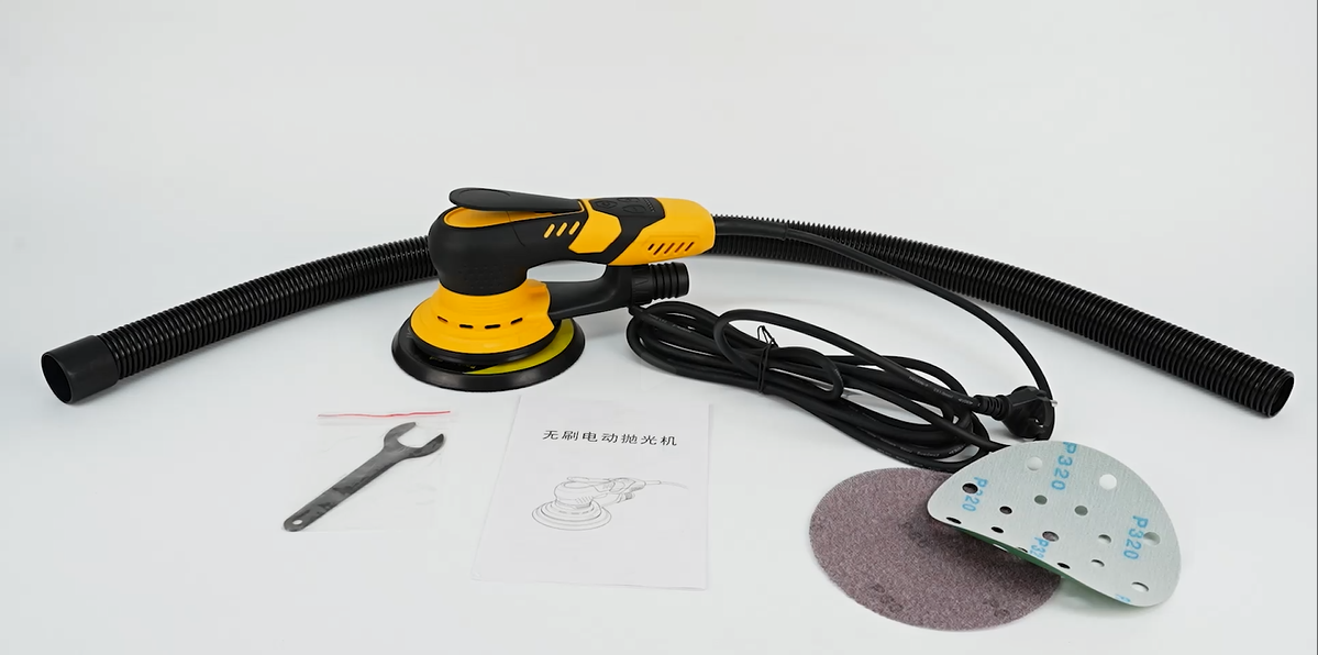 6 Inch 350W Professional For Car Body Grinding With 7-speed Regulation And Dust Suction Tube Electric Sander